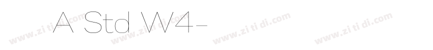 华康青花黑A Std W4字体转换